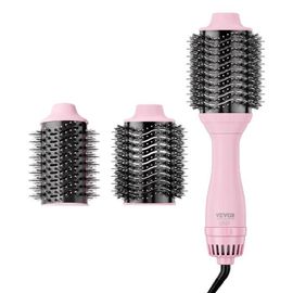 Brosse Soufflante Sèche-Cheveux Ionique Tête 65 Mm 75 Mm-Vevor- Brosse De Coiffage À Air Chaud 4 Températures Pour Lisser, Sécher