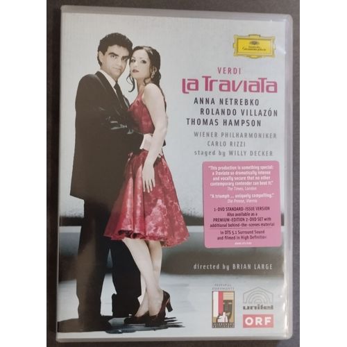 La Traviata De Giuseppe Verdi Dvd Toutes Zones Opéra Anna Netrebko Rolando Villazon Thomas Hampson Carlo Rizzi Willy Decker Deutsche Grammophon