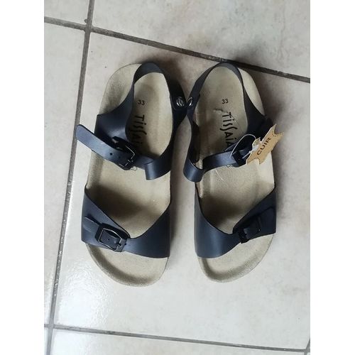 Sandales - Nu Pieds  En Cuir Enfants Taille 33 Neuves!
