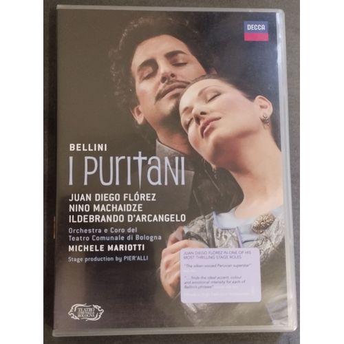 I Puritani De Bellini 2 Dvd Toutes Zones Opéra Juan Diego Florez Nino Machaidze Ildebrando D'arcangelo Michele Mariotti Decca