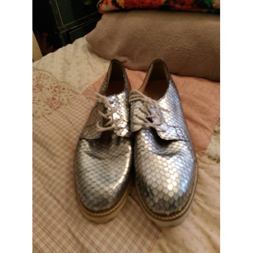 Chaussures En Cuir Argentés 41 Bull Boxer.