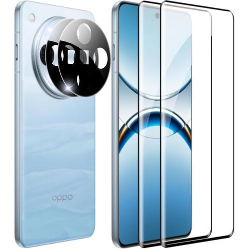 2+2 Pièces Film De Protection Pour Oppo Find X8 Pro 5g Verre Trempé,Protection De L'appareil Photo Et Film De Protection Du Verre,Dureté 9h,Protecteur D'écran Hd Anti-Bulle