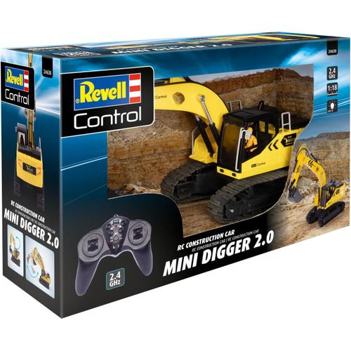 Control 24638 Véhicule De Chantier Rc Mini Pelleteuse I Avec Contrôle Précis 2,4 Ghz I Échelle 1/18 I Longueur 46 Cm.[E1252]