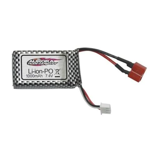 Yunique France 7.4v 1000mah 2s Li-Ion Batterie Avec T Plug Qdj02 Connecteur Pour Q901 Q902 Q903 1/16 Rc Pièces D?Auto-Autre