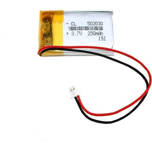Batterie Lithium 3.7v 250mah Modèle 502030 | Avec Circuit De Protection | Rechargeable, Compatible Avec Les Écouteurs Bluetooth