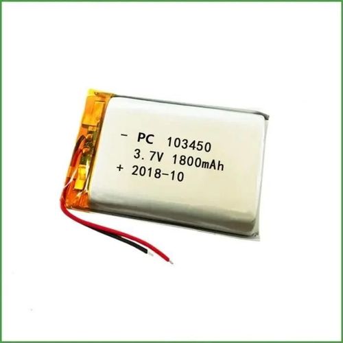 Yunique Italia 1 Pièce Batterie Lipo Rechargeable 103450 (3.7v, 1800mah Lipo) Pour Casque Bluetooth, Montre Intelligente-Autre