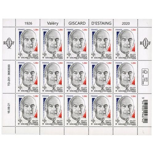 2021 Valéry Giscard D’Estaing 1926-2020 - Timbre France Feuillets De France