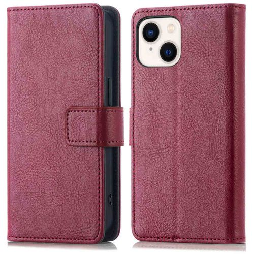 Imoshion Étui De Téléphone Portefeuille Luxe Iphone 13 Bordeaux