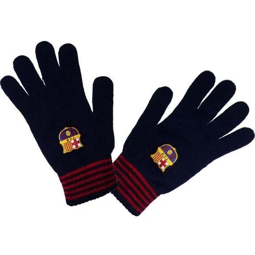 L/Xl - Gants - Fc Barcelone - Barça - Noir - Bleu Marine - Taille Adulte Homme