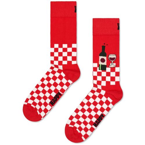 Happy Socks Wine And Dine Colour Rouge