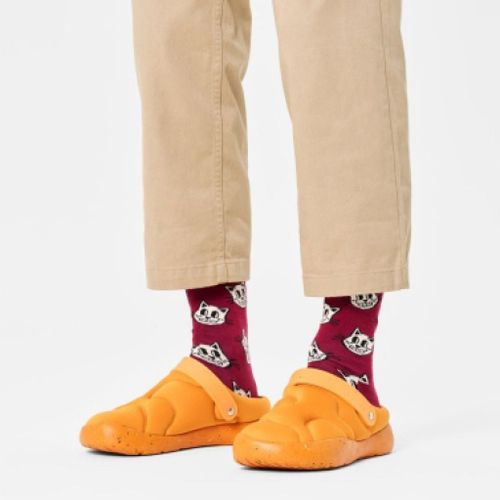 Happy Socks Cat Sock Colour Bordeaux