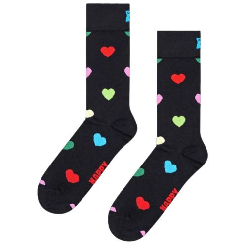 Happy Socks Heart Sock Colour Noir
