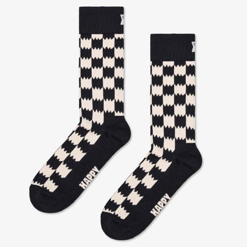 Happy Socks Dizzy Check Sock Colour Noir