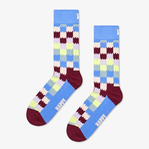 Happy Socks Dizzy Check Sock Colour Bleu