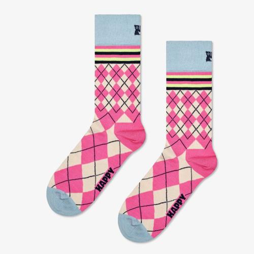 Happy Socks Mixed Argyle Sock Colour Rose