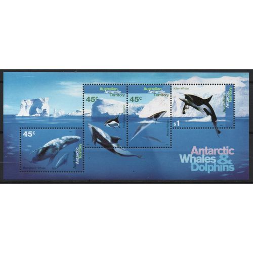 Territoires Antarctiques ( Australie ) Timbre Baleines Et Dauphins