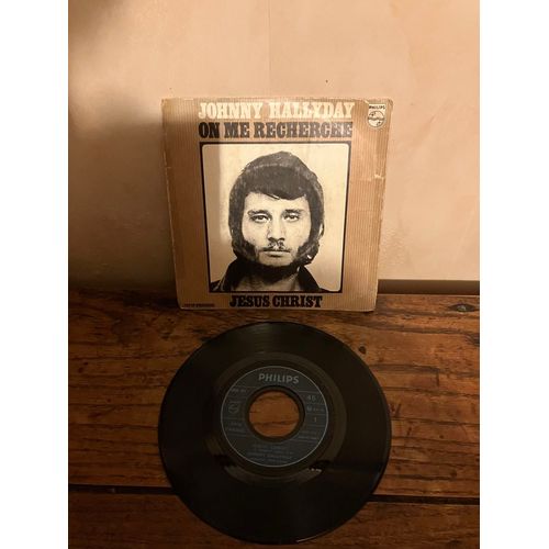 Vinyle 45 Tours-Johnny Hallyday-On Me Recherche 