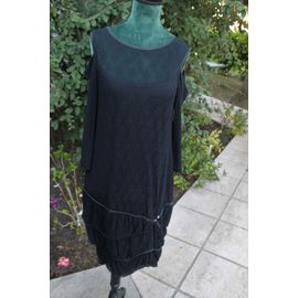 Charmante Robe Neuve Cop Copine Au Tissu Noir En Dentelle .Modèle Doublè.Taille Étiquetèe:3