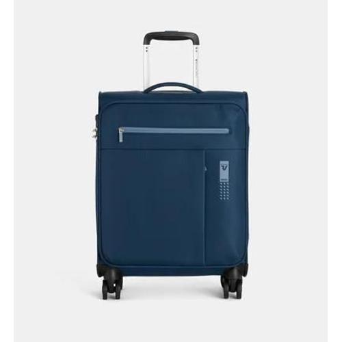 Roncato - Valise cabine souple Lite Soft 4R 55 cm - Bleu