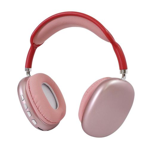 Casque Audio Bluetooth Sans Fil Réduction De Bruit Pour Gaming Bleu Rouge YONIS