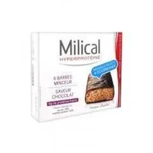Milical Barres Minceur Hyperprotéinées Chocolat 6 Unités 