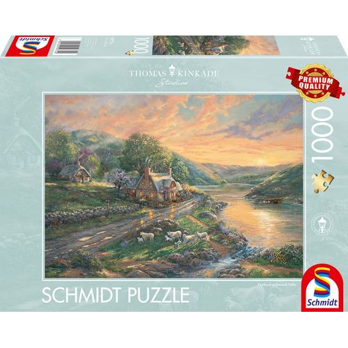 Schmidt Spiele Aube À Emerald Valley, 1000 Pcs