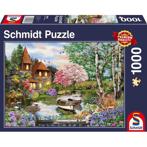 Puzzles Maison Au Bord Du Lac, 1000 Pcs