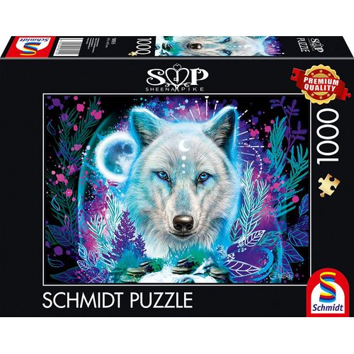 Puzzles Loup Arctique Fluo, 1000 Pcs