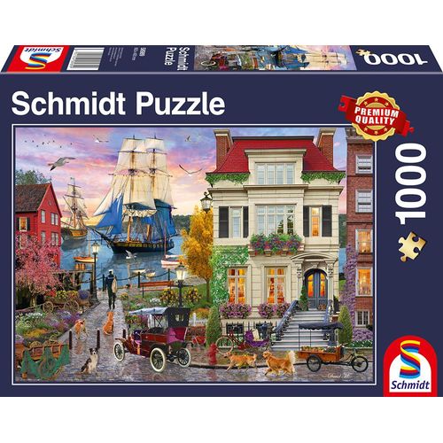Puzzles Bateau Dans Le Port, 1000 Pcs