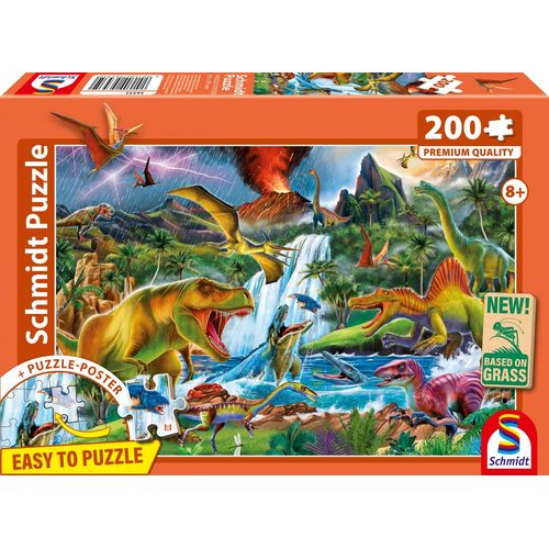 Schmidt Spiele Géants Préhistoriques Fascinants, 200 Pcs