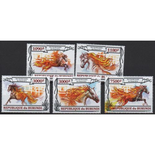 Burundi Timbres Les Chats 2013