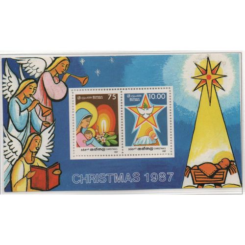 Sri Lanka Timbre Noël 1987