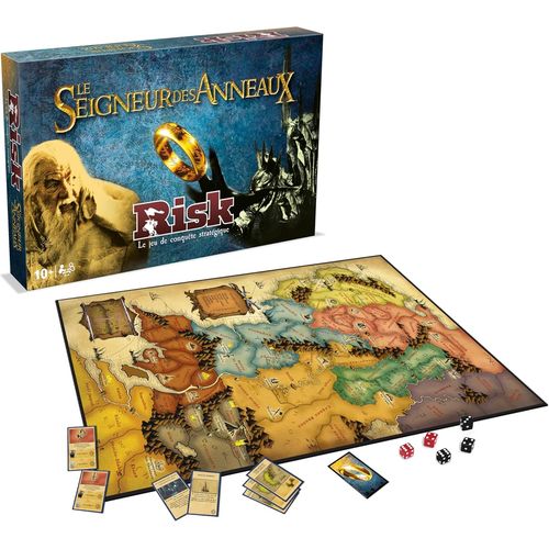 Risk Le Seigneur Des Anneaux-Jeu De Société-Jeu De Plateau-A Partir De 10 Ans-De 2 À 4 Joueurs-Version Française,Lord Of The Rings.[Y120]