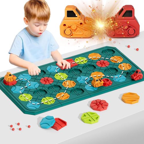 Jeux De Société Pour Les Enfants De 4 5 6 7 Ans,3-In1 Jeux De Labyrinthe Logique Pour Multijoueurs Et Famille Avec 180 Défis Jouets Logiques Cadeau Pour Garçons Filles 4-8 Ans.[Y591]