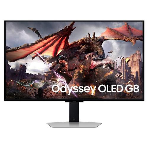 Samsung Odyssey OLED G8 S32DG802SU - Moniteur OLED - Intelligent - jeux - 32" - 3840 x 2160 4K @ 240 Hz - 250 cd/m² - 1000000:1 - HDR10+ Gaming - 0.03 ms - 2xHDMI, DisplayPort - haut-parleurs -...