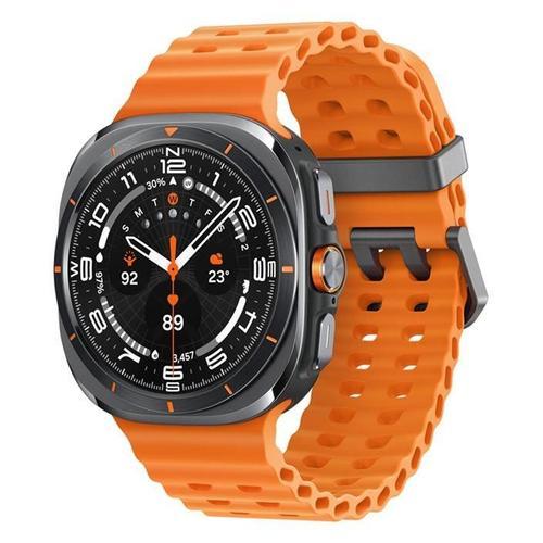 Montre Connectée Samsung Galaxy Watch Ultra - Boîtier 47 Mm Avec Bracelet Caoutchouc Taille S/M/L - 4g - Gris Titane