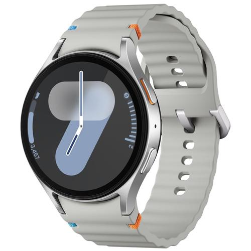 Montre Connectée Samsung Galaxy Watch7 - Boîtier 44 Mm Avec Bracelet Sport Caoutchouc Taille M/L - Argent - 4g