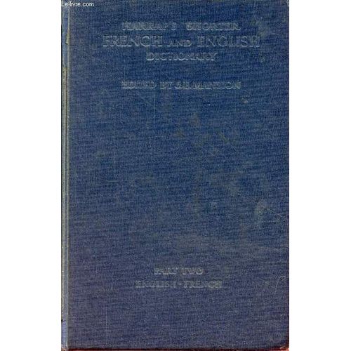 Harrap S Shorter French And English Dictionary - With Supplement - Part 2 : English-French.