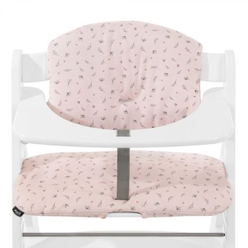 Coussin De Chaise Haute Select Jersey Flowers Rose