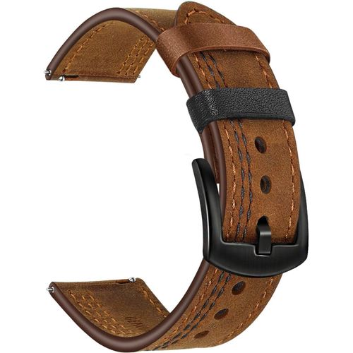 Bracelet De Montre Compatible Samsung Galaxy Watch3 41mm/Galaxy Watch 42mm/Galaxy Watch Active,20mm Double Couleur Bracelet En Cuir V¿¿Ritable Bracelet ¿¿ Largage Rapide Pour Garmin Vivoactive 3