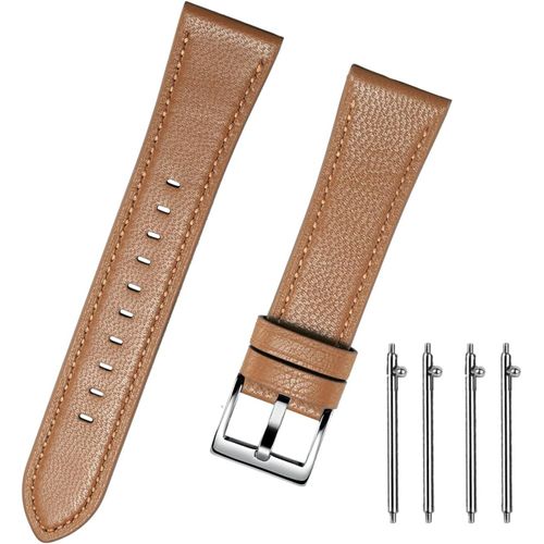 Bracelet De Montre En Cuir De Mouton V¿¿Ritable - 20 Mm - 22 Mm - Lib¿¿Ration Rapide - Bracelet De Rechange Pour Montre Intelligente - Pour Homme Et Femme