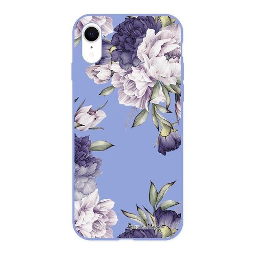 Coque Iphone Xr Silicone Liquide Douce Lilas Pivoines Violettes La Coque Francaise.