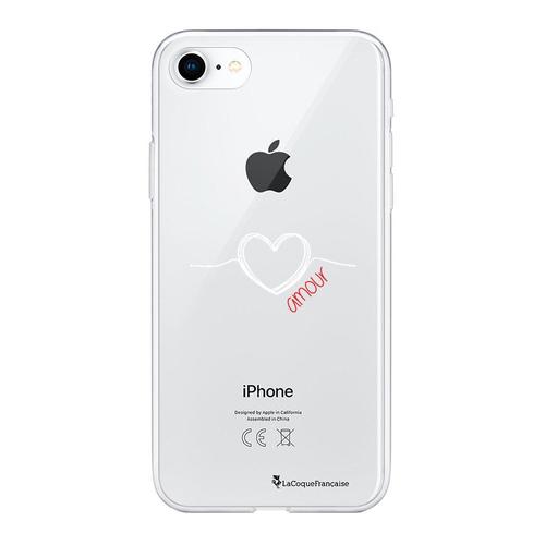 Coque Iphone 7/8/ Iphone Se 2020 360 Intégrale Transparente Coeur Blanc Amour Tendance La Coque Francaise.