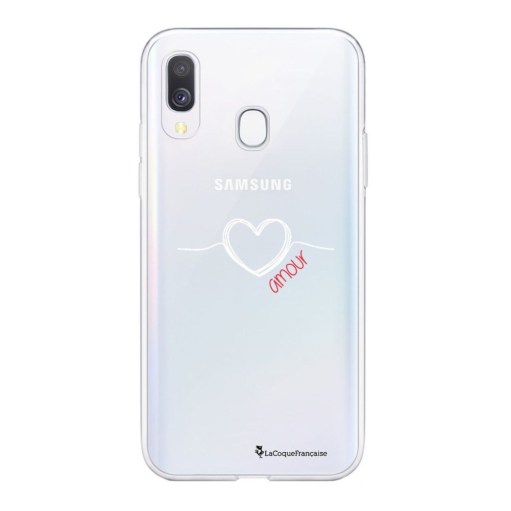 Coque Samsung Galaxy A40 360 Intégrale Transparente Coeur Blanc Amour Tendance La Coque Francaise.