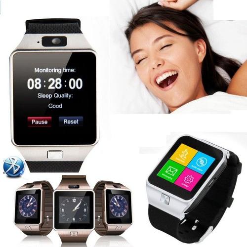 Trade Shop - Bluetooth Smart Watch Phone Sim Card Camera Pour Android Ios Nouveau Téléphone -