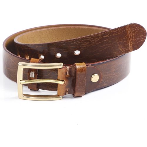 Ceinture En Cuir De Vachette Pour Homme - Ceinture En Jean - Ceinture De Costume Pour Homme - 3,8 Cm De Large