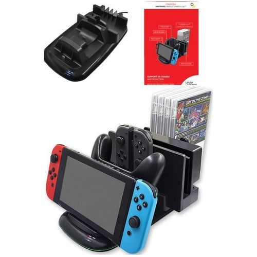 Station De Charge 4-1 Compatible Nintendo Switch 4-1 Et Chargeur Secteur Usb-C