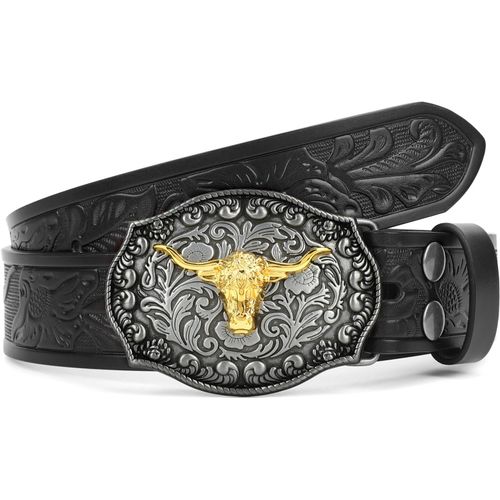 Ceinture En Cuir Pour Femme Avec Boucle Rotative En M¿¿Tal 2,8 Cm