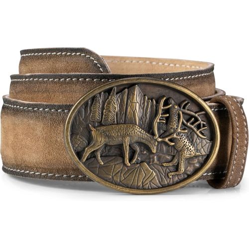 Lorenz Ceinture Traditionnelle En Cuir Pour Homme Avec Boucle De Cerf