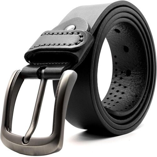 Ceintures Pour Homme, 100 % Cuir V¿¿Ritable Avec Boucle Anti-Rayures, Ceintures ¿¿L¿¿Gantes Pour Jeans Et Robes Dans Un Coffret Cadeau De Marque